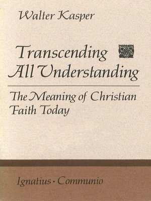 cover image of Transcending All Understanding